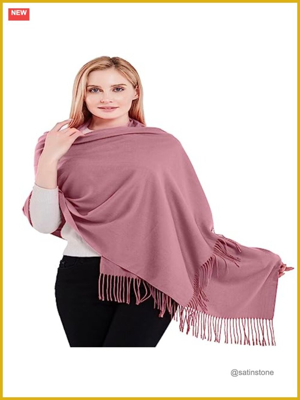 Thick Solid Color Tassels Cotton Blend Shawl Scarf Wrap Stole Head Wrap Pashmina
